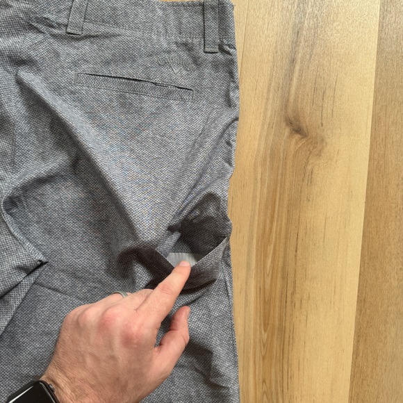 Callaway Golf Shorts Stretch Fit Gray Polka Dot Size 36 - Picture 12 of 13